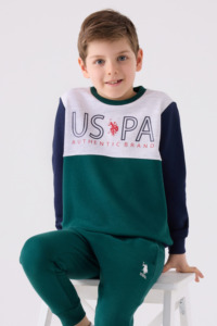 US1922 - K.Yeşil - U.S. Polo Assn Kids Erkek Çocuk Eşofman Takımı