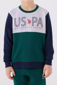 US1922 - K.Yeşil - U.S. Polo Assn Kids Erkek Çocuk Eşofman Takımı
