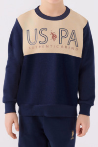 US1922 - Bej - U.S. Polo Assn Kids Erkek Çocuk Eşofman Takımı