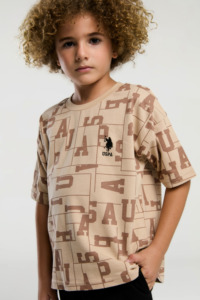 US2000 - Bej - U.S. Polo Assn Erkek Bermuda Takımı