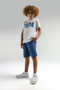US2039 - Beyaz - U.S. Polo Assn Erkek Bermuda Takımı