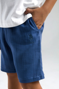 US2039 - Beyaz - U.S. Polo Assn Erkek Bermuda Takımı
