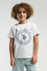 US2047 - Beyaz - U.S. Polo Assn Erkek Bermuda Takımı