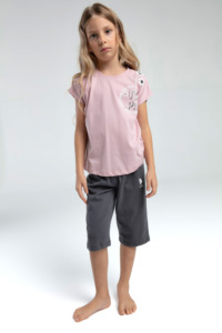 US2068 - Soft Pembe - U.S. Polo Assn Kız Kapri Takım