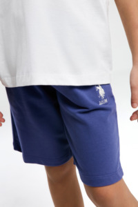US2070 - Beyaz - U.S. Polo Assn Kız Bermuda Takım