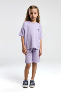 US2090 - Lila - U.S. Polo Assn Kız Bermuda Takım